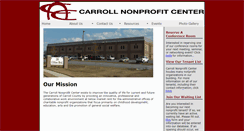 Desktop Screenshot of carrollnonprofitcenter.org