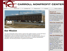 Tablet Screenshot of carrollnonprofitcenter.org